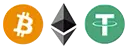Supported cryptocurrency payments